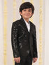 Boy's Black Embellished Blazer