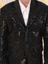 Boy's Black Embellished Blazer