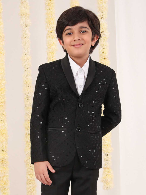 Boy's Black Schiflli Blazer