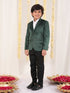 Boy's Green Velvet Blazer