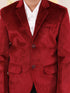 Boy's Maroon Velvet Blazer