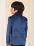 Boy's Navy Blue Velvet Blazer