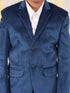 Boy's Navy Blue Velvet Blazer