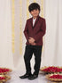 Boy's Maroon Sequined Blazer