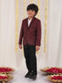 Boy's Maroon Sequined Blazer