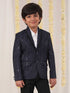 Boy's Blue Sequined Blazer