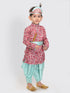Boy's Janmashtami Printed Krishna Kurta And Dhoti Set