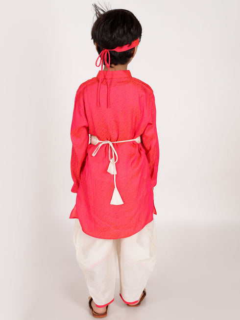 Boy's' Pink And Cream Janmashtami Special Collection