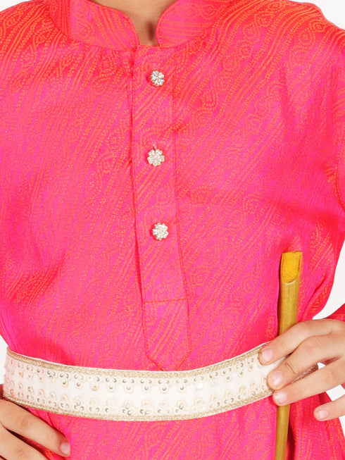 Boy's' Pink And Cream Janmashtami Special Collection