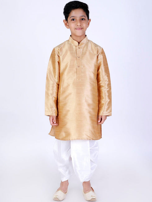 Boy's White Solid Dhoti Pants