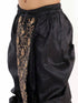 Boy's' Black Silk Blend Embroidered Dhoti