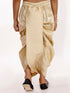Boy's' Gold Silk Blend Embroidered Dhoti
