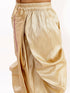 Boy's' Gold Silk Blend Embroidered Dhoti