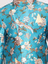 Boy's' Multicolored-Base-Turquoise Indowestern Set