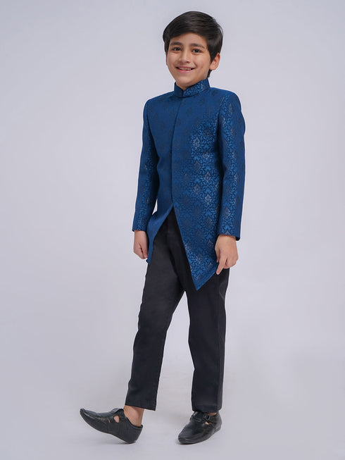 Boy's' Turquoise Indo Western Set