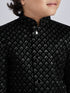 Boy's' Black Sherwani Set