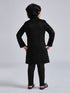 Boy's' Black Sherwani Set
