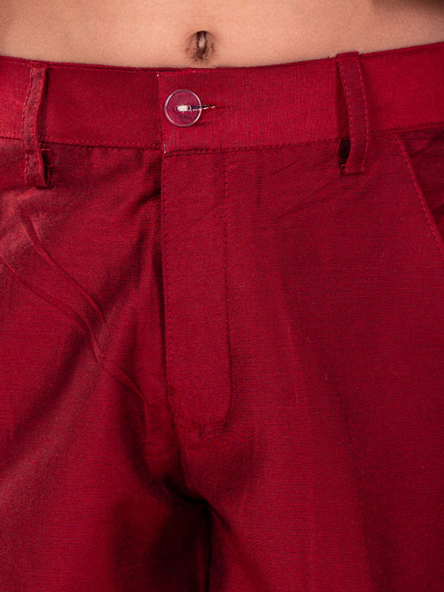 Boy's' Maroon Sherwani Set