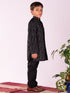 Boy's' Black Sherwani Set