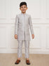 Boy's' Silver Indowestern Set