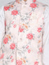 Boy's Multicolor-Base-Peach Floral Printed Nehru Jacket