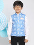 Boy's Traditional Ikkat Print Classic Nehru Jacket