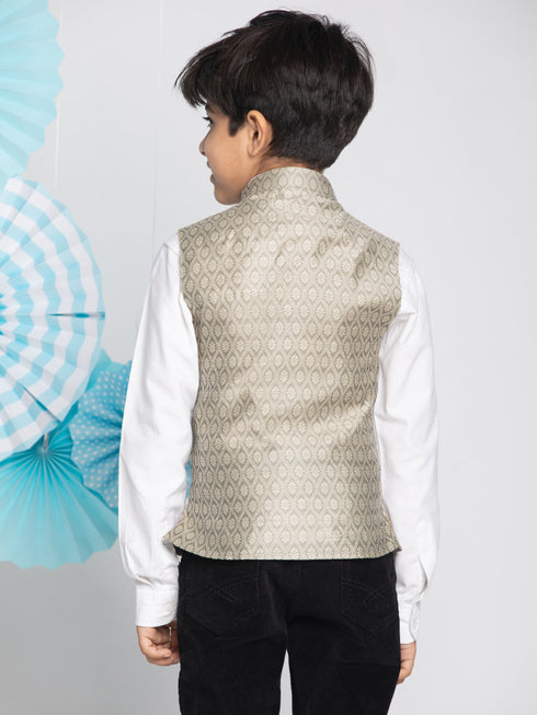 Boy's Beige Nehru Jacket
