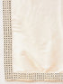 Boy's Cream Mirror Work Jacket And Solid Kurta Pyjama Set With Ethnic Dupatta