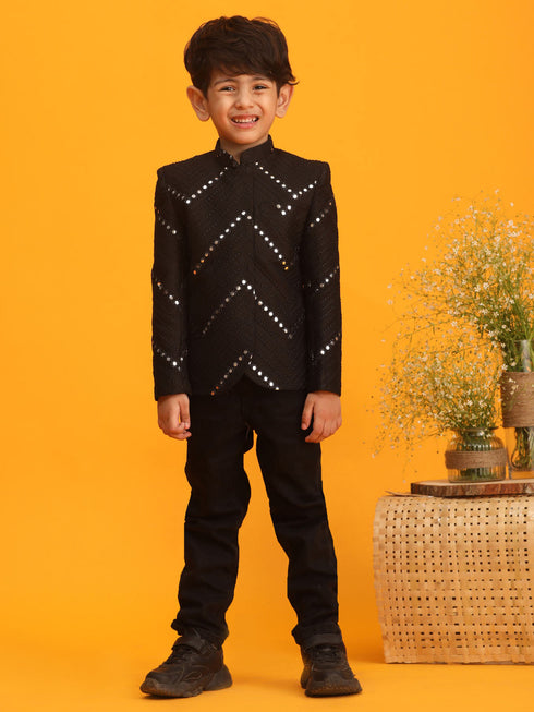 Boy's' Black Jodhpuri