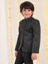 Boy's Black Sequined Jodhpuri
