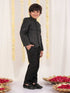 Boy's Black Sequined Jodhpuri