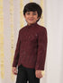 Boy's Maroon Sequined Jodhpuri