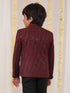 Boy's Maroon Sequined Jodhpuri