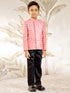 Boy's Pink Silk Blend Jodhpuri
