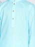 Boy's Aqua Blue Kurta And Dhoti Set