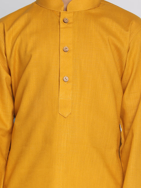 Boy's Mustard Kurta