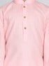 Boy's Pink Kurta And Dhoti Set
