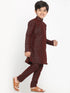 Boys Silk Blend Kurta and Pyjama Set