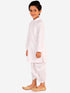 Boy's White Kurta And Dhoti Set