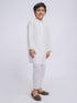 Men's White Cotton Kurta And Pyjama Set