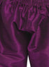 Boy's' Purple Jacket Style Kurta And Purple Pyjama Set