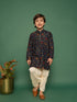 Boy's' Blue Kurta And Patiala Set