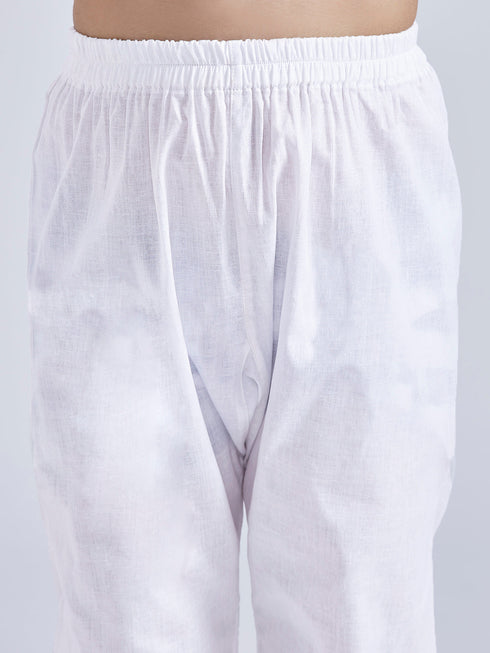 Boy's' Black Kurta And Pyjama Set