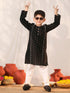 Boy's' Black Kurta Pyjama Set