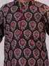 Boy's' Brown Printed Kurta Pyjama Set