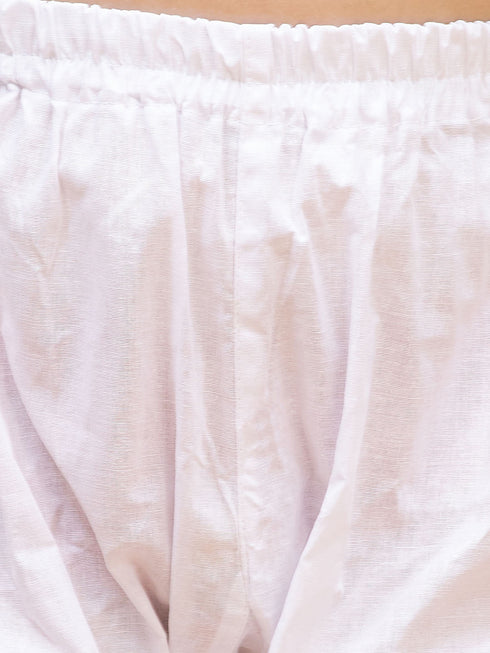 Boy's' Cream Holi Special Kurta Pyjama Set