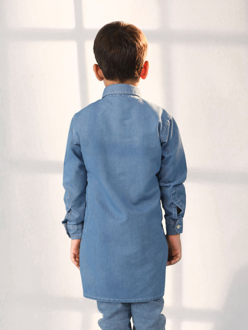 Boy's' Blue Kurta