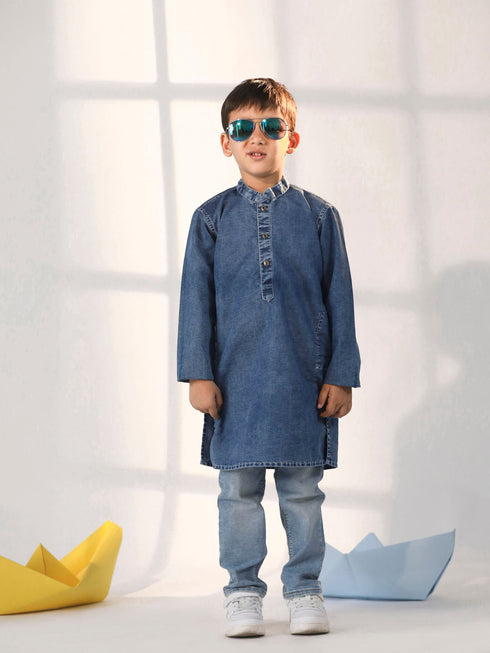 Boy's' Blue Kurta