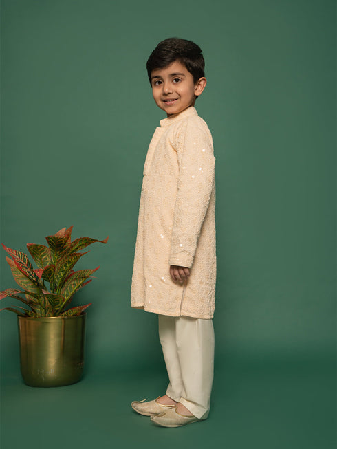 Boy's Kurta And Pyjama Set