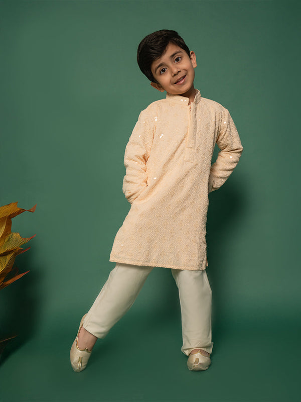 Boy's Kurta And Pyjama Set